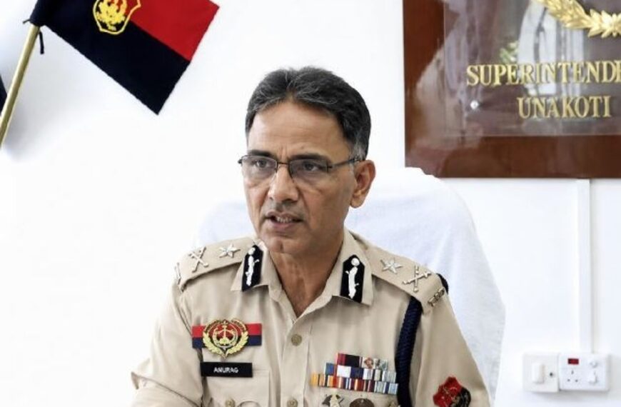 Tripura Government Declares State Mourning After DGP Anurag Dhankar Found Dead